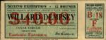 1919 Jess Willard vs. Jack Dempsey Full Ticket 