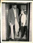 1956 Wilt Chamberlain Kansas Jayhawks Exits Class Original 7" x 9" Photo