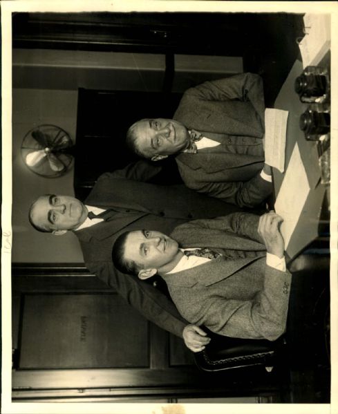 1929 Ed Barrow and Bob Shawky New York Yankees Original 8" x 10" Photo