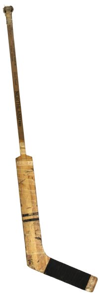 1960-67 Hank Bassen Detroit Red Wings Game Used Northland Goalie Stick (MEARS Auction LOA)