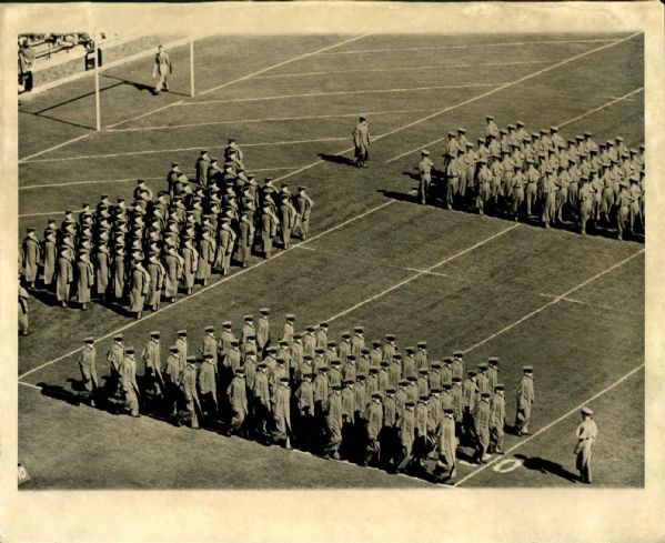 1943-55 Army Football "The Sporting News Collection Archives" Original Photos (Sporting News Collection Hologram/MEARS Photo LOA) - Lot of 7