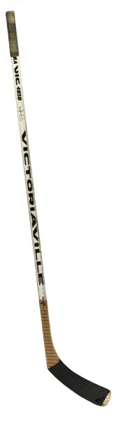 1992-93 Brent Sutter Chicago Blackhawks Game Used Victoriaville Hockey Stick (MEARS Auction LOA)