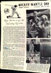 1965-69 Mickey Mantle New York Yankees Retirement Program - Lot of 2