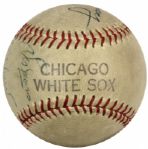 1958 Chicago White Sox Multi-Signed Baseball w/ Al Lopez Bob Shaw Don Mueller John Cooney & Les Moss - JSA 