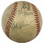 1958 Chicago White Sox Multi-Signed Baseball w/ Al Lopez Bob Shaw Don Mueller John Cooney & Les Moss - JSA 