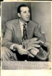 1947 Hank Greenberg Pittsburgh Pirates "The Sporting News Collection Archives" Original 8" x 11.5" Photo (Sporting News Collection Hologram/MEARS Photo LOA)
