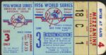 1956 World Series Ticket Stub - New York Yankees vs. Brooklyn Dodgers 