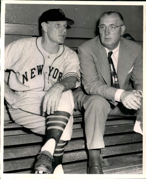 1948 Leo Durocher New York Giants "The Sporting News Collection Archives" Original Photo (Sporting News Collection Hologram/MEARS Photo LOA)