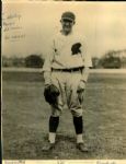 1929 Bud Stapleton Wichita Falls Spudders "The Sporting News Collection Archives" Original 7.5" x 9.5" Photo (Sporting News Collection Hologram/MEARS Photo LOA)