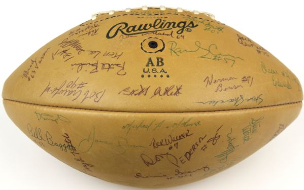1975 UCLA Bruins Team Signed Football From Rose Bowl Winning Season - JSA 