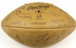 1975 UCLA Bruins Team Signed Football From Rose Bowl Winning Season - JSA 