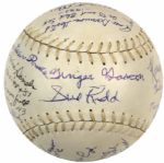 All American Girls Baseball League Multi Signed Spalding Softball w/ Original Box - JSA 