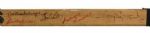 1974-75 Bill White Chicago Blackhawks Game Used Wilson Hockey Stick Signed By 16 Players (MEARS Auction LOA) (JSA Auction LOA)