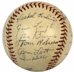 1950-51 & '65 Aberdeen Pheasants Team Signed Baseball - Lot of 3 (MEARS LOA) 