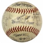 1950-51 & '65 Aberdeen Pheasants Team Signed Baseball - Lot of 3 (MEARS LOA) 