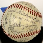 1950-51 & '65 Aberdeen Pheasants Team Signed Baseball - Lot of 3 (MEARS LOA) 