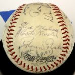 1950-51 & '65 Aberdeen Pheasants Team Signed Baseball - Lot of 3 (MEARS LOA) 