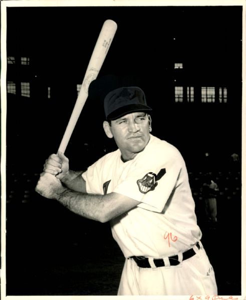 1955 Wally Westlake Cleveland Indians "The Sporting News Collection Archives" Original 8" x 10" Photo (Sporting News Collection Hologram/MEARS Photo LOA)