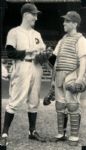 1942 Tommy Hughes Bobby Bragan Philadelphia Phillies "The Sporting News Collection Archives" Original Photo (Sporting News Collection Hologram/MEARS Photo LOA)