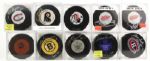 Collecton of Signed NHL Pucks - 63 With 17 Hall of Famers - (MEARS LOA) 