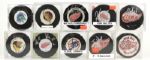 Collecton of Signed NHL Pucks - 63 With 17 Hall of Famers - (MEARS LOA) 