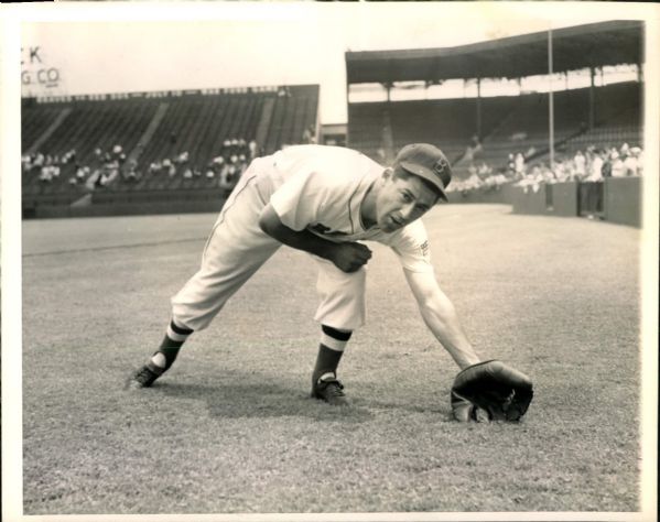 1942-45 Eddie Lake Boston Red Sox "The Sporting News Collection Archives" Original Photo (Sporting News Collection Hologram/MEARS Photo LOA) - Lot of 3