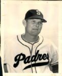 1949-50 Max West San Diego Padres (PCL) "The Sporting News Collection Archives" Original 8" x 10" Photo (Sporting News Collection Hologram/MEARS Photo LOA)