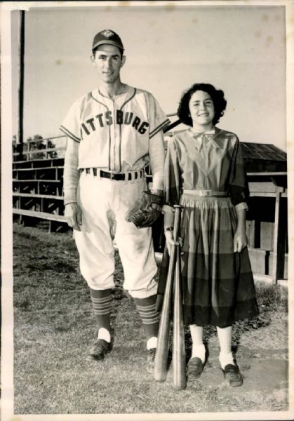 1948 Vincent and Joanne DiMaggio Pittsburg/Roseville Diamonds "The Sporting News Collection Archives" Original Photo (Sporting News Collection Hologram/MEARS Photo LOA)