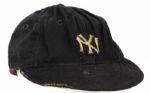 1939-42 Warren Buddy Rosar New York Yankees Game Worn Cap With Embroidered - (MEARS LOA)