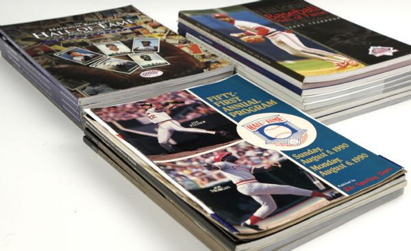 Baseball Hall of Fame Program - Lot of 34