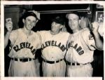 1954 Cleveland Indians Celebrate (w/ Al Lopez) "The Sporting News Collection Archives" Original 7" x 9" Photo (Sporting News Collection Hologram/MEARS Photo LOA)