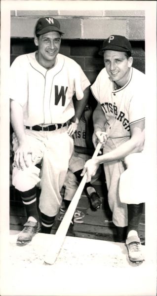 1949 Ralph Kiner Clyde Vollmer Hall of Fame Game "The Sporting News Collection Archives" Original 4.5" x 9" Photo (Sporting News Collection Hologram/MEARS Photo LOA)