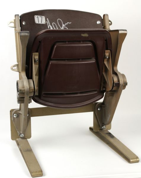 1960-90s Texas Rangers Arlington Stadium Seat - Signed by Nolan Ryan - (MEARS LOA) 