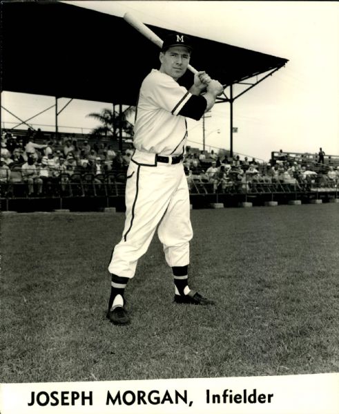 1958-59 Joe Morgan Milwaukee Braves "The Sporting News Collection Archives" Original Photos (Sporting News Collection Hologram/MEARS Photo LOA) - Lot of 2
