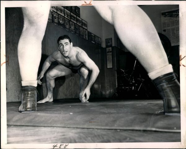 1950 Tony "Argentine" Rocca Wrestler "The Sporting News Collection Archives" Original 7" x 9" Photo (Sporting News Collection Hologram/MEARS Photo LOA)