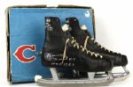 1960s Bobby Hull Chicago Blackhawks Signed CCM Skates In Original Box Skates Never Used - (MEARS LOA)
