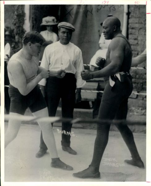 1900 circa Jack Johnson "The Sporting News Collection Archives" Modern 8" x 10" Photo (Sporting News Collection Hologram/MEARS Photo LOA)