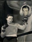 1947 Marcel Cerdan Boxer "The Sporting News Collection Archives" Original 8.5" x 11" Photo (Sporting News Collection Hologram/MEARS Photo LOA)
