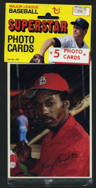 1980 Topps Baseball Oversized 5" x 7" Photo Cards - 2 Packs of 5 In Original Packaging