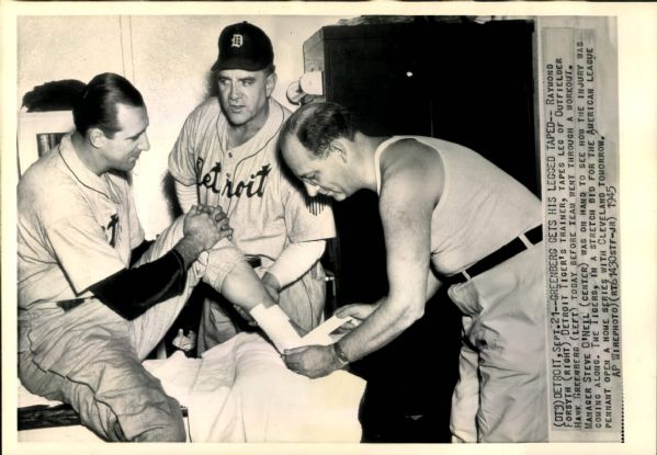 1945-48 Hank Greenberg Detroit Tigers Cleveland Indians "The Sporting News Collection Archives" Original Photo (Sporting News Collection Hologram/MEARS Photo LOA) - Lot of 4