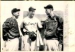 1945-48 Hank Greenberg Detroit Tigers Cleveland Indians The Sporting News Collection Archives Original Photo (Sporting News Collection Hologram/MEARS Photo LOA) - Lot of 4