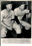 1945-48 Hank Greenberg Detroit Tigers Cleveland Indians The Sporting News Collection Archives Original Photo (Sporting News Collection Hologram/MEARS Photo LOA) - Lot of 4
