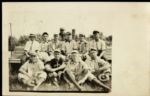 1910 era Real Photo Vintage Baseball Town Team Postcard