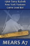 1960 Tony Kubek New York Yankees Adirondack Professional Model Game Used Bat (MEARS A7) HIGHEST GRADED ADIRONDACK