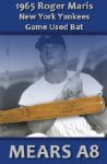 1965 Roger Maris H&B Louisville Slugger Professional Model Game Used Bat - Yankees - (MEARS 8)