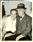 1938 Yankees Owner Colonel Jacob Ruppert and Pitcher Red Ruffing Original 6.5" x 8.5" Photo