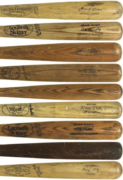 1950s-80s Lot of 9 Store Model Bats 