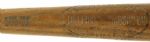 1923-26 circa George Babe Ruth 40K H&B Louisville Slugger Professional Model Game Bat -2nd 40K Ruth bat evaluated (MEARS A6)