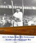 1923-26 circa George Babe Ruth 40K H&B Louisville Slugger Professional Model Game Bat -2nd 40K Ruth bat evaluated (MEARS A6)
