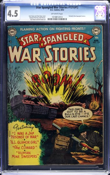 1952 Star Spangles War Stories #131 Issue #1 DC Comics (CGC 4.5) Curt Swan Art